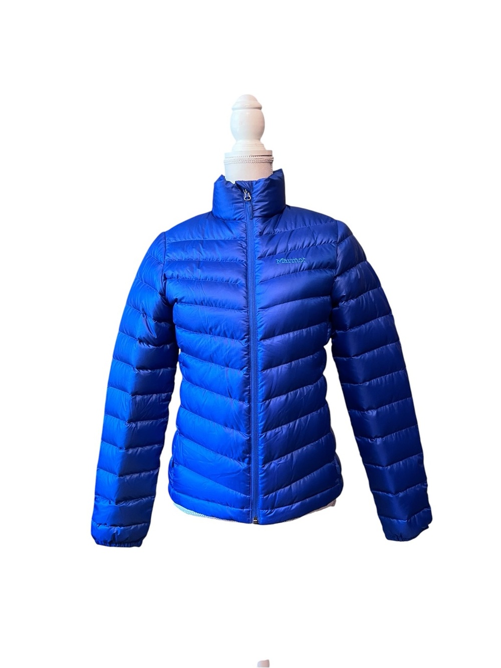 Marmot Royal Blue Women's Lightweight Puffer Jacket 700 Fill Size Small